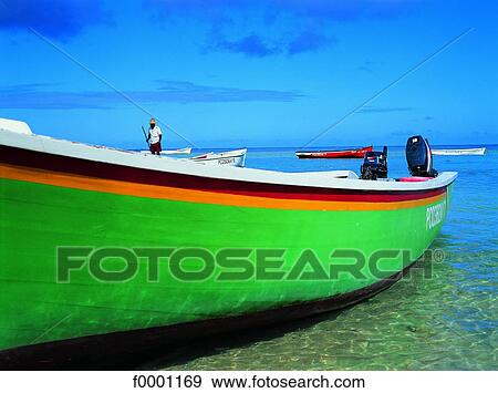 Mauritius Island, small fishing boat View Large Photo Image Stock Photo - Mauritius Island, small fishing boat. Fotosearch