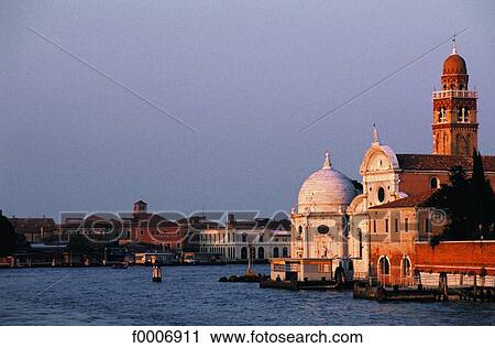 Stock Image - Italy, Venice, Basilica La Salute. Fotosearch