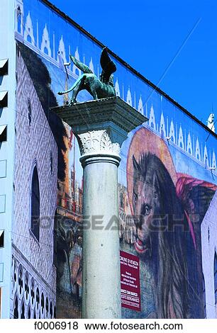 Italy, Venice, Fresque with column from the Doge Palace View Large Photo Image Stock Photo - Italy, Venice, Fresque with column from the Doge Palace. Fotosearch