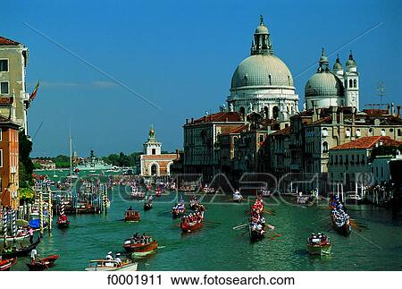 Italy, Venice, Regatta on Grand Canal View Large Photo Image Stock Image - Italy, Venice, Regatta on Grand Canal. Fotosearch