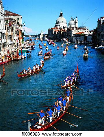 Italy, Venice, Regatta on Grand Canal View Large Photo Image Stock Image - Italy, Venice, Regatta on Grand Canal. Fotosearch