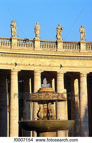 Italy, Rome, Saint Peter Square, Bernini colonnade View Large Photo Image Picture - Italy, Rome, Saint Peter Square, Bernini colonnade. Fotosearch