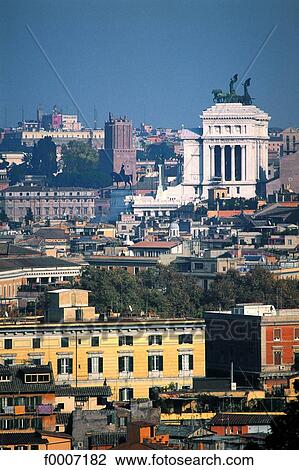 Italy, Rome, The Forum seen from the Janicule gardens View Large Photo Image Stock Image - Italy, Rome, The Forum seen from the Janicule gardens . Fotosearch