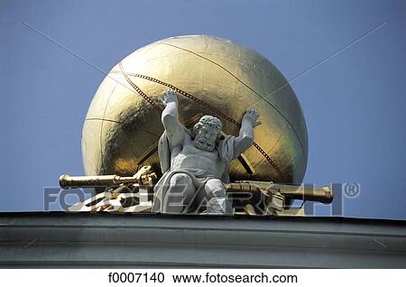 Vienna, Atlas with the globe on his shoulders View Large Photo Image Stock Image - Vienna, Atlas with the globe on his shoulders. Fotosearch