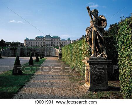 Vienna, Castle of Belvedere and its park View Large Photo Image Stock Image - Vienna, Castle of Belvedere and its park. Fotosearch