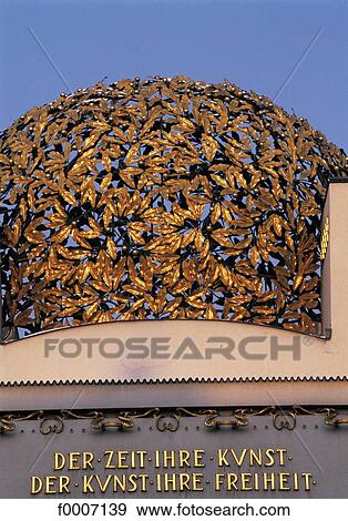 Vienna, Dome of the Secession View Large Photo Image Stock Photo - Vienna, Dome of the Secession. Fotosearch