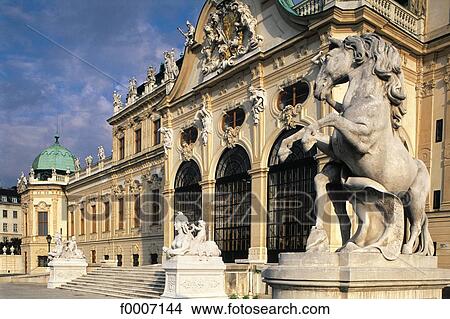 Picture - Vienna, Entrance to the Castle of Belevedere. Fotosearch