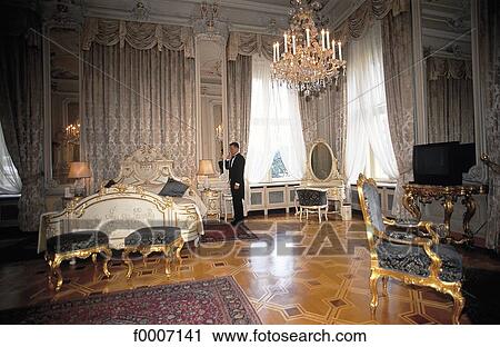 Stock Image - Vienna, Imperial suite at the Imperial Hotel. Fotosearch
