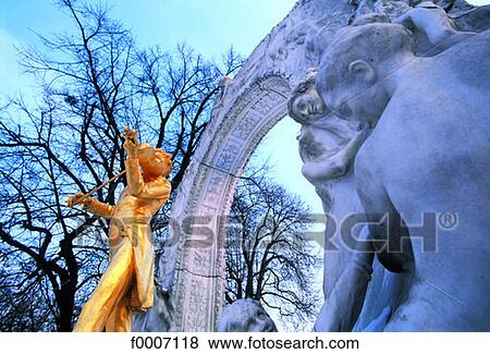 Vienna, Johann Strauss monument View Large Photo Image Stock Photo - Vienna, Johann Strauss monument. Fotosearch