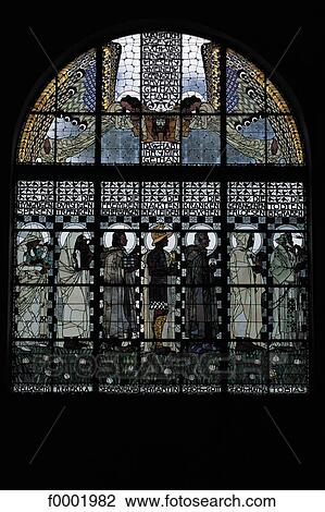 Vienna, Psychiatric hospital stained glass window View Large Photo Image Stock Image - Vienna, Psychiatric hospital stained glass window. Fotosearch