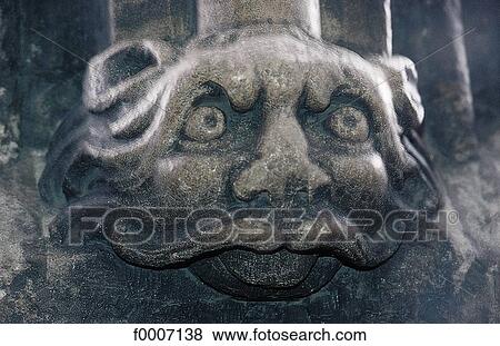 Stock Photo - Vienna, Sculpture: animal's head. Fotosearch