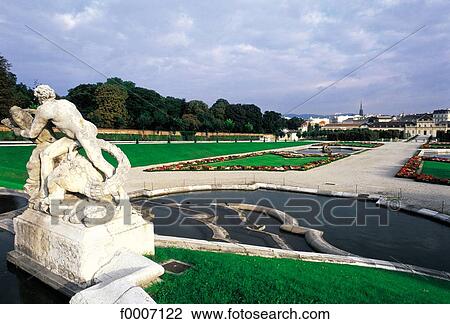Vienna, View of the Castle of Belvedere View Large Photo Image Stock Image - Vienna, View of the Castle of Belvedere. Fotosearch