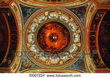Stock Photo - Russia, Saint Petersburg, Ceiling of St Isaac Cathedral. Fotosearch - Search Stock Images, Mural Photographs, Pictures, and Clipart Photos