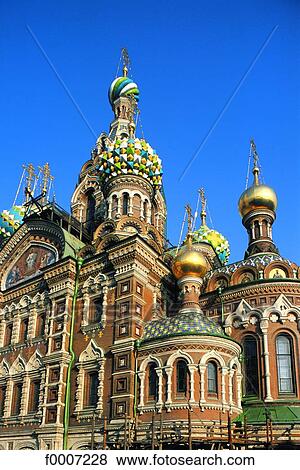 Russia, Saint Petersburg, Church of the Resurrection View Large Photo Image Stock Photo - Russia, Saint Petersburg, Church of the Resurrection. Fotosearch