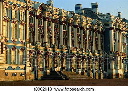 Stock Photo - Russia, Saint Petersburg, Front of the Castle of Pushkin. Fotosearch