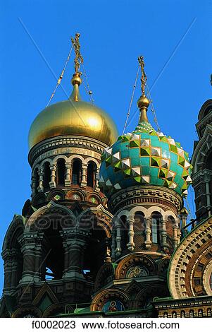 Stock Image - Russia, Saint Petersburg, Orthodox church of the Resurrection. Fotosearch