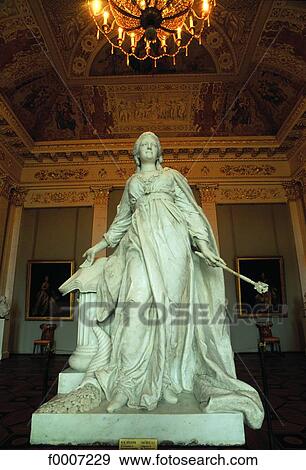 Stock Photo - Russia, Saint Petersburg, Statue inside the Russian Museum. Fotosearch