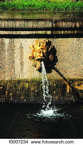 Russia, Saint Petersburg, Waterjet fountain inside the Peterhof palace View Large Photo Image Picture - Russia, Saint Petersburg, Waterjet fountain inside the Peterhof palace. Fotosearch