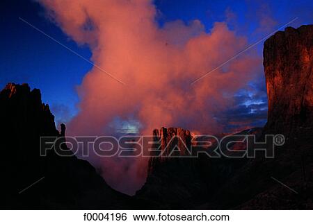 Stock Photograph - Italy, Dolomites, sunset. Fotosearch