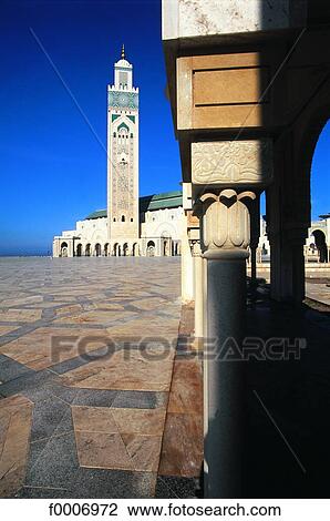 Stock Image - Morocco, Casablanca, Hassan II mosque. Fotosearch