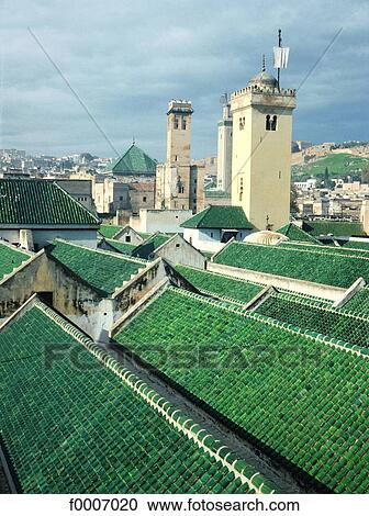 Morocco, Fes, the Karaouine View Large Photo Image Stock Image - Morocco, Fes, the Karaouine. Fotosearch