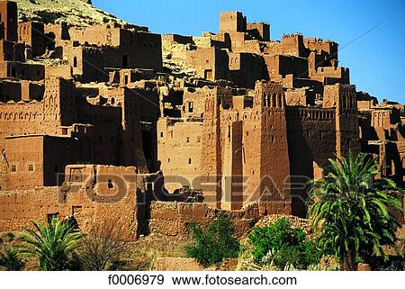 Morocco, High Atlas, ksour at Aït Ben Haddou View Large Photo Image Stock Photo - Morocco, High Atlas, ksour at Aït Ben Haddou. Fotosearch