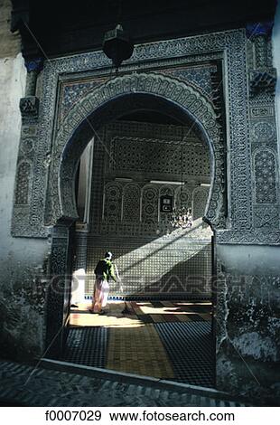 Morocco, Inside a mosque View Large Photo Image Stock Photo - Morocco, Inside a mosque. Fotosearch