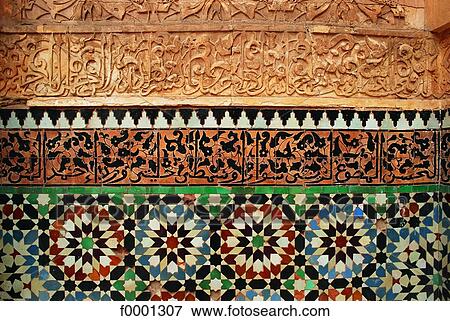 Stock Photo - Morocco, Marrakech, architecture detail. Fotosearch