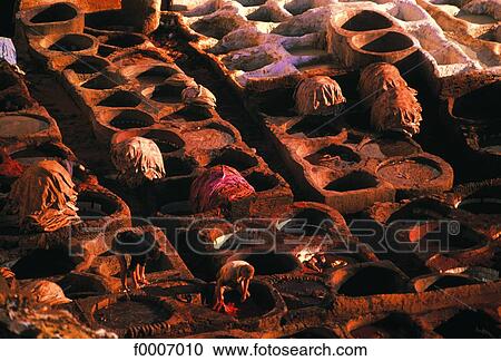 Morocco, Marrakech, Dyers' market View Large Photo Image Stock Image - Morocco, Marrakech, Dyers' market. Fotosearch