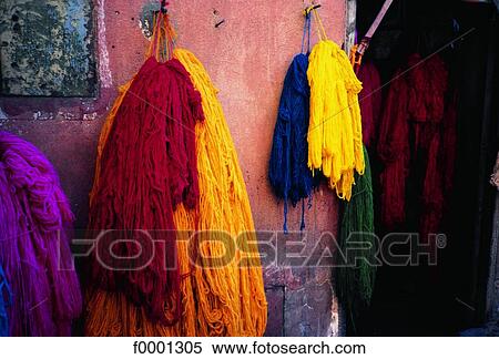 Morocco, Marrakech, dyers' market View Large Photo Image Stock Photography - Morocco, Marrakech, dyers' market. Fotosearch