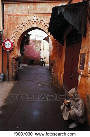 Morocco, Marrakech, Medina View Large Photo Image Stock Image - Morocco, Marrakech, Medina. Fotosearch