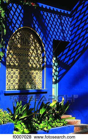 Stock Photo - Morocco, Marrakech, the Majorelle house. Fotosearch