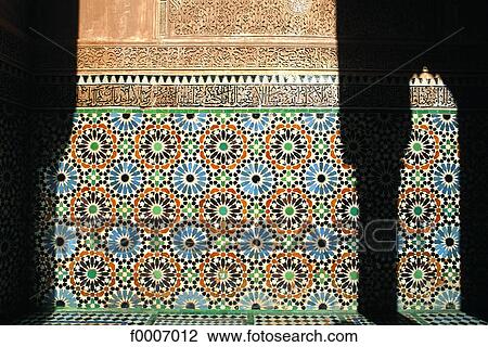 Morocco, Marrakech, zelliges details View Large Photo Image Stock Image - Morocco, Marrakech, zelliges details. Fotosearch