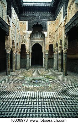 Morocco, Sale, Medersa form the XIVthe century View Large Photo Image Stock Image - Morocco, Sale, Medersa form the XIVthe century. Fotosearch