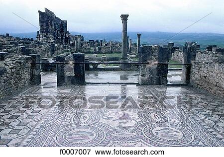 Morocco, Volubilis, Roman ruins View Large Photo Image Stock Photo - Morocco, Volubilis, Roman ruins. Fotosearch