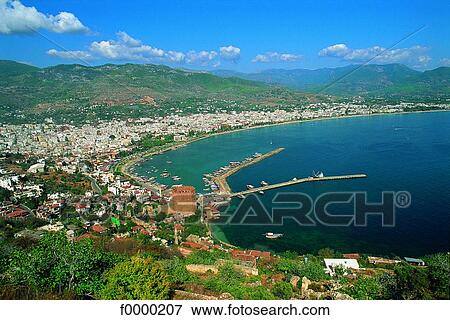 Stock Photo - Turkey, Antalya, Port et baie. Fotosearch