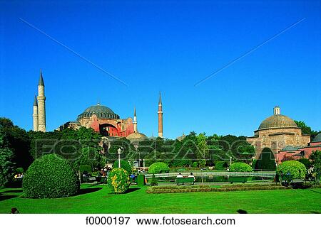 Turkey, Istanbul, general view of the Saint Sophie Mosque View Large Photo Image Stock Photo - Turkey, Istanbul, general view of the Saint Sophie Mosque. Fotosearch