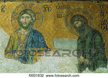 Stock Image - Turkey, Istanbul, mural painting. Fotosearch
