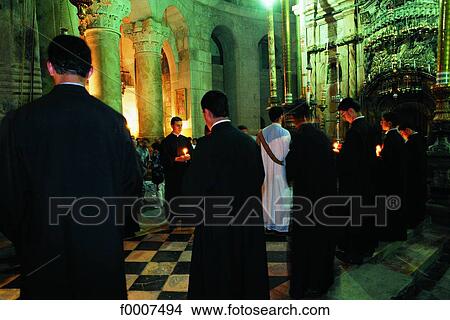 Jerusalem, Armenian priests in front of the tomb of Christ View Large Photo Image Picture - Jerusalem, Armenian priests in front of the tomb of Christ. Fotosearch