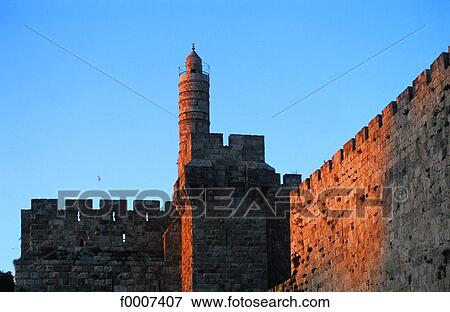 Stock Photo - Jerusalem, Citadel and the David Tower. Fotosearch