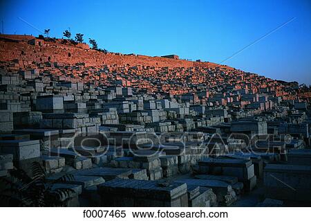 Jerusalem, Mount of Olives cemetary View Large Photo Image Stock Photography - Jerusalem, Mount of Olives cemetary. Fotosearch