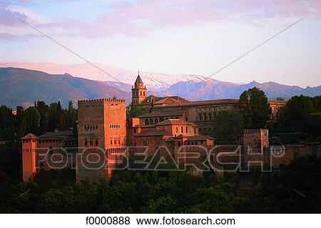 Stock Photo - Spain, Andalusia, Granada, Alhambra. Fotosearch