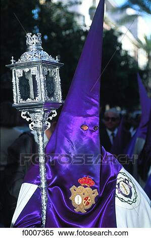 Spain, Andalusia, Sevilla, penitent during Holy week View Large Photo Image Stock Photography - Spain, Andalusia, Sevilla, penitent during Holy week. Fotosearch