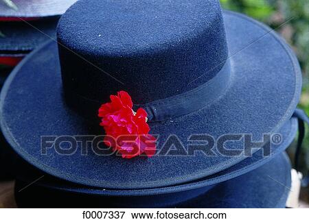 Stock Photo - Spain, Andalusia, Seville, hat. Fotosearch