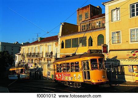 Portugal, Lisbon, Alfama neighborhood, tramway View Large Photo Image Stock Image - Portugal, Lisbon, Alfama neighborhood, tramway. Fotosearch