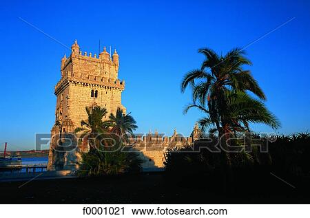 Portugal, Lisbon, Belem Tower View Large Photo Image Stock Image - Portugal, Lisbon, Belem Tower. Fotosearch