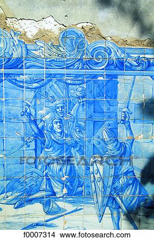Portugal, Lisbon, Detail of azulejos View Large Photo Image Picture - Portugal, Lisbon, Detail of azulejos. Fotosearch