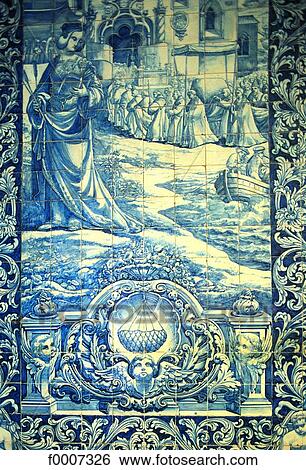 Portugal, Lisbon, Famous azulejo from the Madre de Deus church View Large Photo Image Stock Photograph - Portugal, Lisbon, Famous azulejo from the Madre de Deus church. Fotosearch