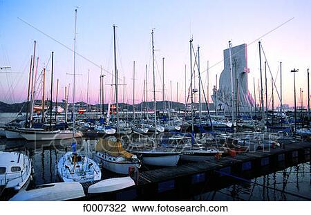 Portugal, Lisbon, Harbour and Monument to the Discoverers View Large Photo Image Stock Image - Portugal, Lisbon, Harbour and Monument to the Discoverers. Fotosearch