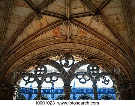 Stock Image - Portugal, Lisbon, Jeronimos Monastery. Fotosearch